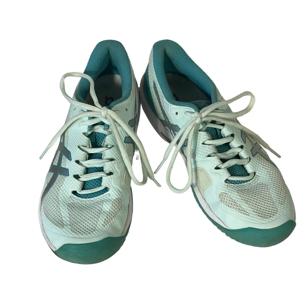 Women’s ASICS Green 1042 A080 Court Speed Flytefoam Lace Up Sneakers Sz 8